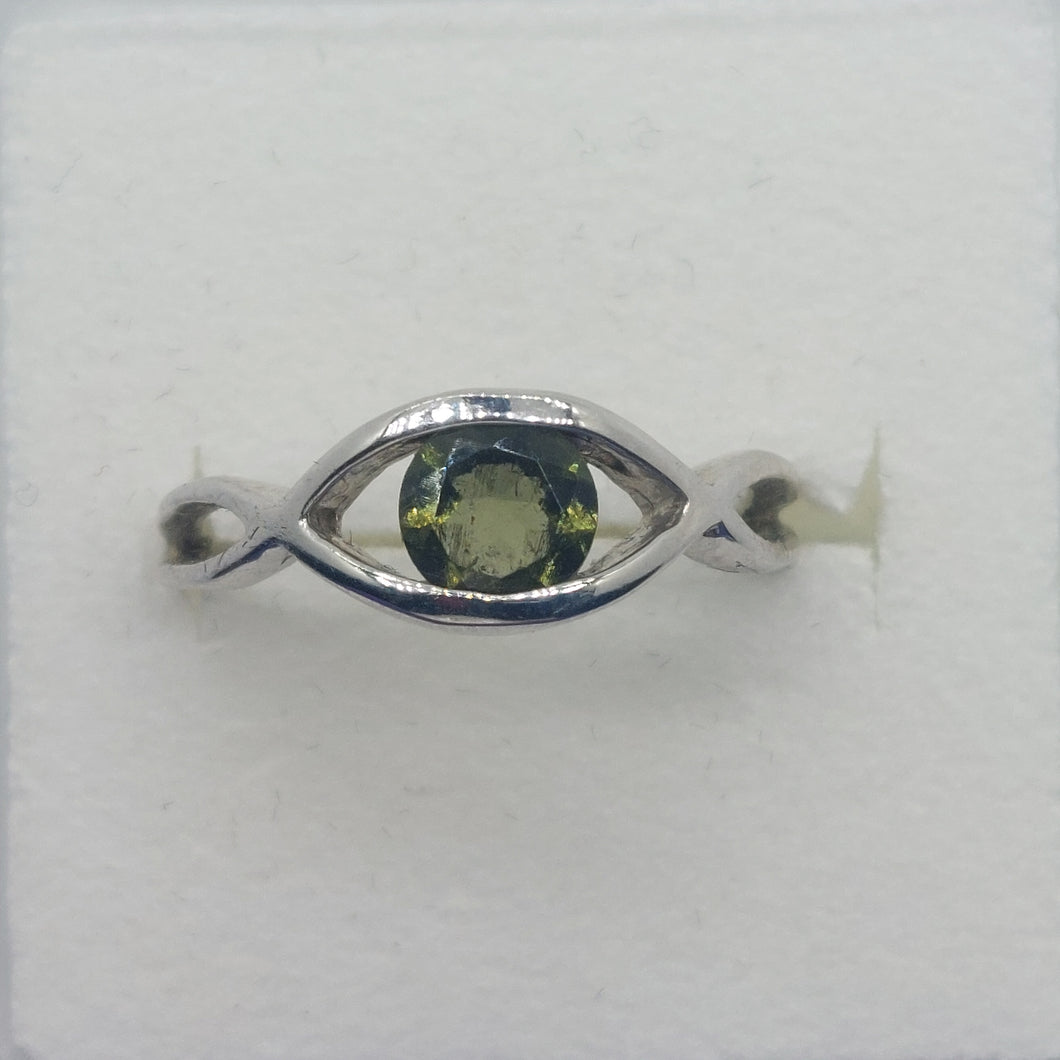 Ring Moldavite Eye of Ra