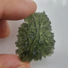 Load image into Gallery viewer, Besednice Jezkovna Moldavite 9.99 grams  High Grade Hedgehog Certificate of Authenticity
