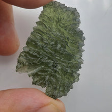 Load image into Gallery viewer, Besednice Jezkovna Moldavite 9.99 grams  High Grade Hedgehog Certificate of Authenticity
