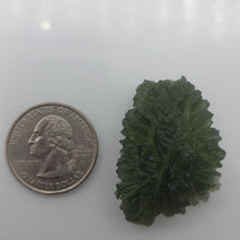 Load image into Gallery viewer, Besednice Jezkovna Moldavite 9.99 grams  High Grade Hedgehog Certificate of Authenticity
