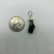 Load image into Gallery viewer, New England Hand Crafted - Tumbled Moldavite Pendant - Sterling Silver Cap Swirl Bail - 3.43gr -
