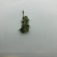 Load image into Gallery viewer, New England Hand Crafted Besednice Moldavite Pendant - 2.03gr/10.15ct - Sterling Silver Prong Set -
