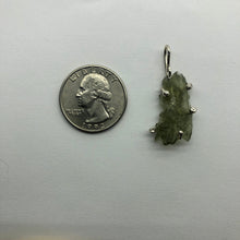 Load image into Gallery viewer, New England Hand Crafted Besednice Moldavite Pendant - 2.03gr/10.15ct - Sterling Silver Prong Set -
