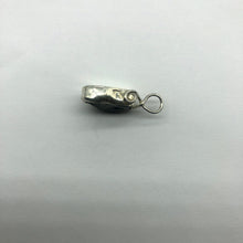 Load image into Gallery viewer, Tumbled Moldavite Pendant - Bezel Set Sterling Silver - New England Hand Crafted - 3.84Gr/19.20Ct
