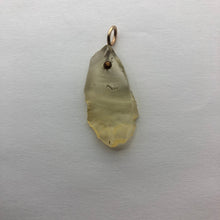 Load image into Gallery viewer, Libyan Desert Glass Pendant  - 14k Gold Filled Simple Bail- 5.67GR/28.35CT - New England Artisan Crafted -
