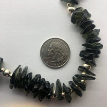 Load image into Gallery viewer, Tumbled Moldavite Necklace - 925 Silver - 83.2gr/415.1ct - 93 Moldavite Pieces
