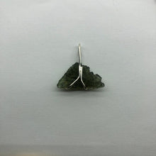 Load image into Gallery viewer, New England Hand Crafted Besednice Moldavite Pendant - 2.23gr/11.15ct - 925 Silver Prong Set -
