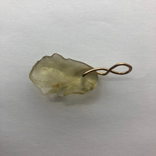 Load image into Gallery viewer, Libyan Desert Glass Pendant  - 14k Gold Filled Hand Punched Bail- 6.12GR/30.60CT - New England Artisan Crafted -
