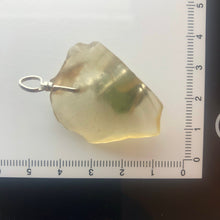 Load image into Gallery viewer, Tumbled Moldavite with Libyan Desert Glass Crystal Combo Pendant- 9.67gr - New England Artisan Crafted -
