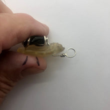 Load image into Gallery viewer, Tumbled Moldavite with Libyan Desert Glass Crystal Combo Pendant- 9.67gr - New England Artisan Crafted -
