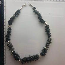 Load image into Gallery viewer, Tumbled Moldavite Necklace - 925 Silver - 83.2gr/415.1ct - 93 Moldavite Pieces
