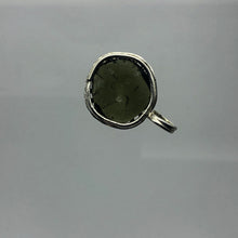 Load image into Gallery viewer, New England Hand Crafted - Tumbled Moldavite Pendant - 3gr/15ct - 925 Silver Crown Bezel Set -
