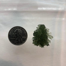 Load image into Gallery viewer, Besednice Moldavite Crystal - 4.79gr/23.95ct - Unique Sheared Side - Collector Jezkovna Hedgehog -
