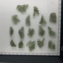 Load image into Gallery viewer, Besednice Moldavite Wholesale Lot - 16 Pieces B-Grade -   .9 - 1.5 grams per piece  - 20.3 grams total
