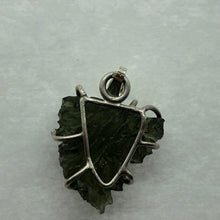 Load image into Gallery viewer, Besednice Moldavite Pendant - 2.4gr/12.0ct - 925 Silver Prong Set -
