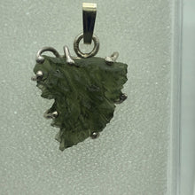 Load image into Gallery viewer, Besednice Moldavite Pendant - 2.4gr/12.0ct - 925 Silver Prong Set -
