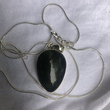 Load image into Gallery viewer, Moldavite Cabachon  Pendant 925 Silver Bezel Set Metaphysical Crystal  36.15 Ct
