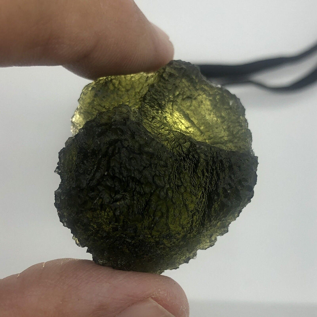 Raw Moldavite Collectible  31.3 grams 156.5 ct Beautiful Textured Stone Chlum