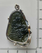 Load image into Gallery viewer, Moldavite Pendant 925 Silver 60ct Prong Set w/Certificate of Authenticity
