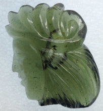 Load image into Gallery viewer, Moldavite Hand Carving Double Bubble inside Head   Certificate of Authenticity
