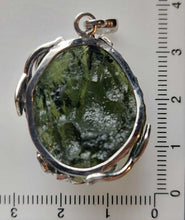 Load image into Gallery viewer, Moldavite Pendant 925 Silver 59.5ct Prong Set w/Certificate of Authenticity
