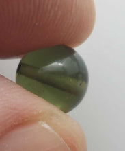 Load image into Gallery viewer, Moldavite Bead 8mm .67Gr/3.35Ct Jewelry Grade With COA Authentic Rare Item
