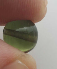 Load image into Gallery viewer, Moldavite Bead 8mm .66Gr/3.30Ct Jewelry Grade With COA Authentic Rare Item
