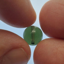 Load image into Gallery viewer, Moldavite bead 9mm .93gr/4.65ct jewelry grade with coa authentic rare item
