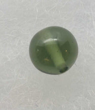 Load image into Gallery viewer, Moldavite Bead 8mm .63Gr/3.15Ct Jewelry Grade With COA Authentic Rare Item
