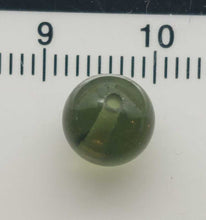 Load image into Gallery viewer, Moldavite Bead 8mm .63Gr/3.15Ct Jewelry Grade With COA Authentic Rare Item
