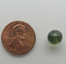 Load image into Gallery viewer, Moldavite Bead 8mm .63Gr/3.15Ct Jewelry Grade With COA Authentic Rare Item
