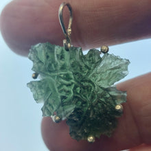 Load image into Gallery viewer, New England Hand Crafted Besednice Moldavite Pendant - 6.11gr/30.55ct - Sterling Silver Prong Set -
