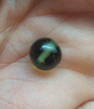 Load image into Gallery viewer, Moldavite bead 8mm .63gr/3.15ct jewelry grade with coa authentic rare item
