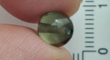 Load image into Gallery viewer, Moldavite bead 7mm .43gr/2.15ct jewelry grade with coa authentic rare item
