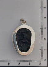 Load image into Gallery viewer, Moldavite cabachon  pendant  bezel set 44.5 ct with certificate of authenticity
