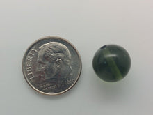 Load image into Gallery viewer, Moldavite bead 11mm 1.58gr/7.90ct jewelry grade with coa authentic rare item
