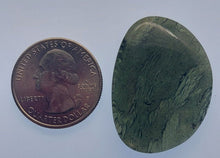 Load image into Gallery viewer, Moldavite cabachon polished/raw sides 9.85gr/49.25ct certificate of authenticity
