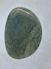 Load image into Gallery viewer, Moldavite cabachon polished/raw sides 9.85gr/49.25ct certificate of authenticity
