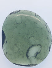 Load image into Gallery viewer, Moldavite cabochon polished/raw sides 6.40gr/32.0ct certificate of authenticity
