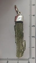 Load image into Gallery viewer, Moldavite pendant 11.5ct 925 silver cap bail  with certificate of authenticity
