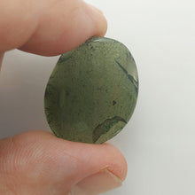 Load image into Gallery viewer, Moldavite cabochon polished/raw sides 4.02gr/20.10ct certificate of authenticity
