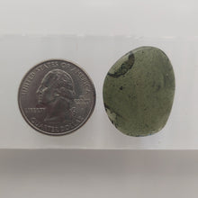 Load image into Gallery viewer, Moldavite cabochon polished/raw sides 4.02gr/20.10ct certificate of authenticity
