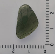 Load image into Gallery viewer, Moldavite cabochon polished/raw sides 2.17gr/10.85ct certificate of authenticity
