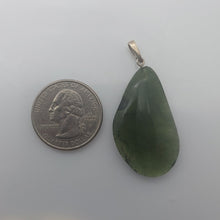 Load image into Gallery viewer, Moldavite Cabochon Pendant - 6.13Grams/30.65Ct - Drilled w/Polished-Raw sides
