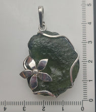 Load image into Gallery viewer, Moldavite Pendant 925 Silver 60.6ct Prong Set w/Certificate of Authenticity
